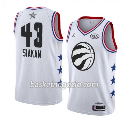 Canotte Uomo Toronto Raptors Pascal Siakam 43 2019 All-Star Jordan Brand Bianco Swingman